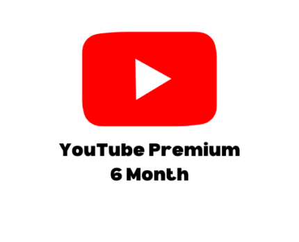 YouTube premium 6 month